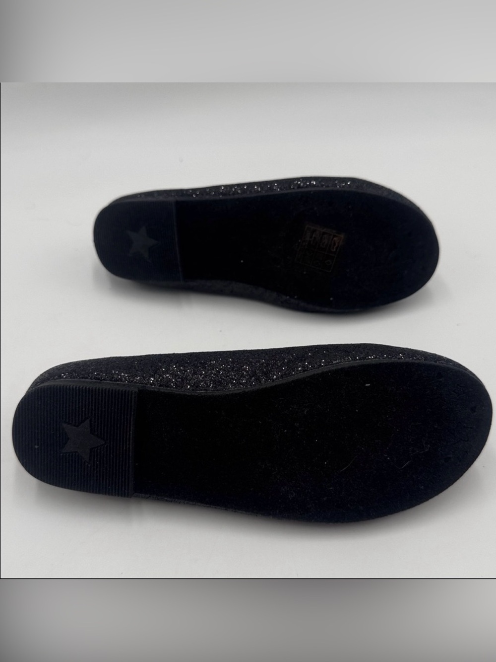 Sparkly Black Ballet Flats